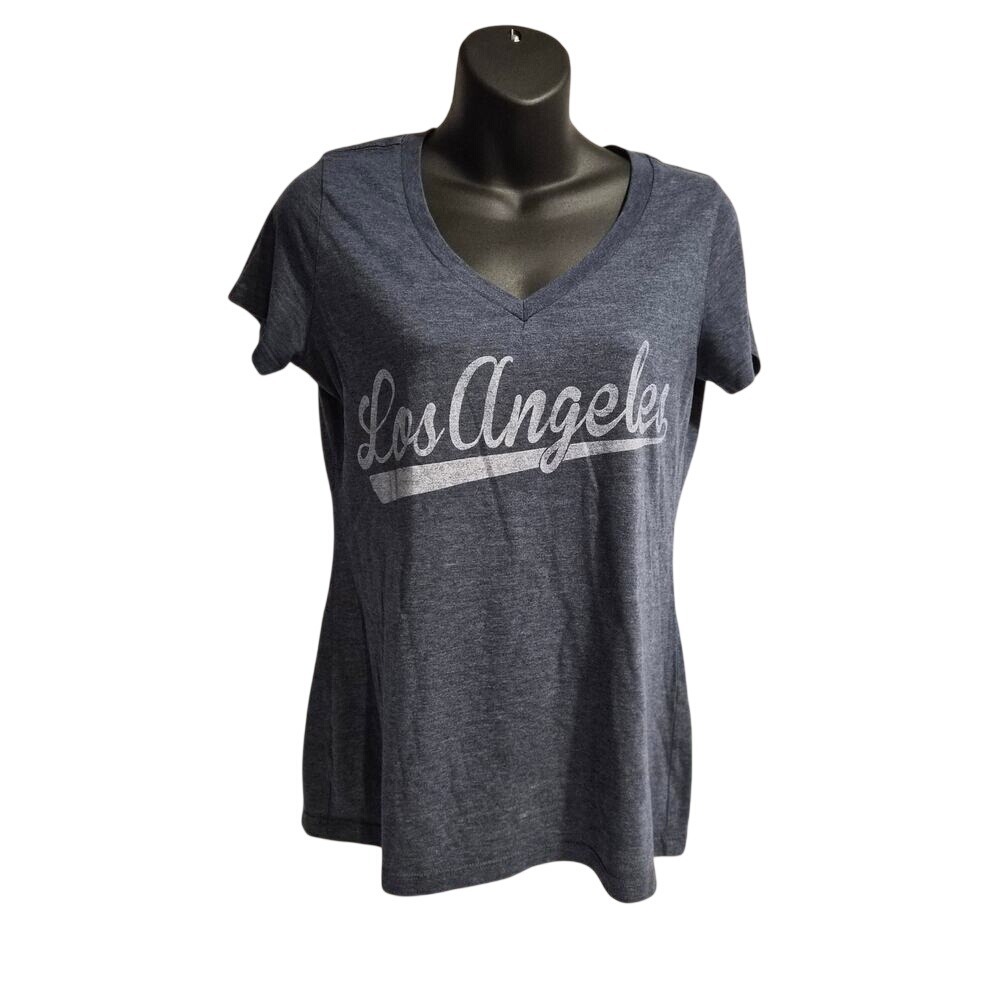 Local Pride by Todd Snyder Los Angeles V-Neck Graphic T-Shirt Gray Medium